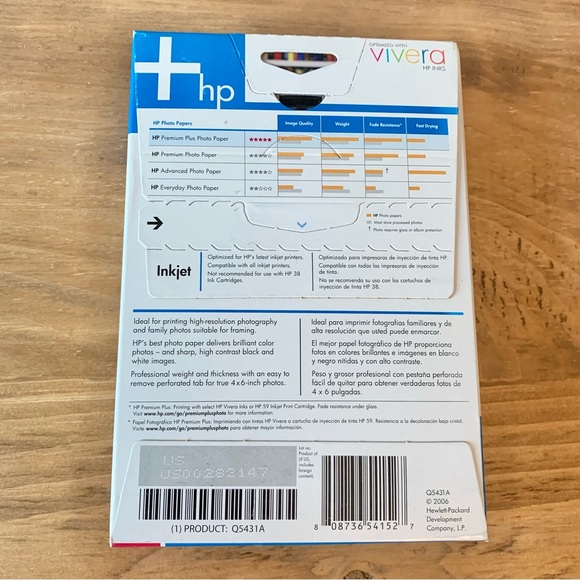 HP Premium Plus High Gloss Inkjet 4x6 Photo Paper 100 Sheets Brand New 11.5 mil - Picture 4 of 5